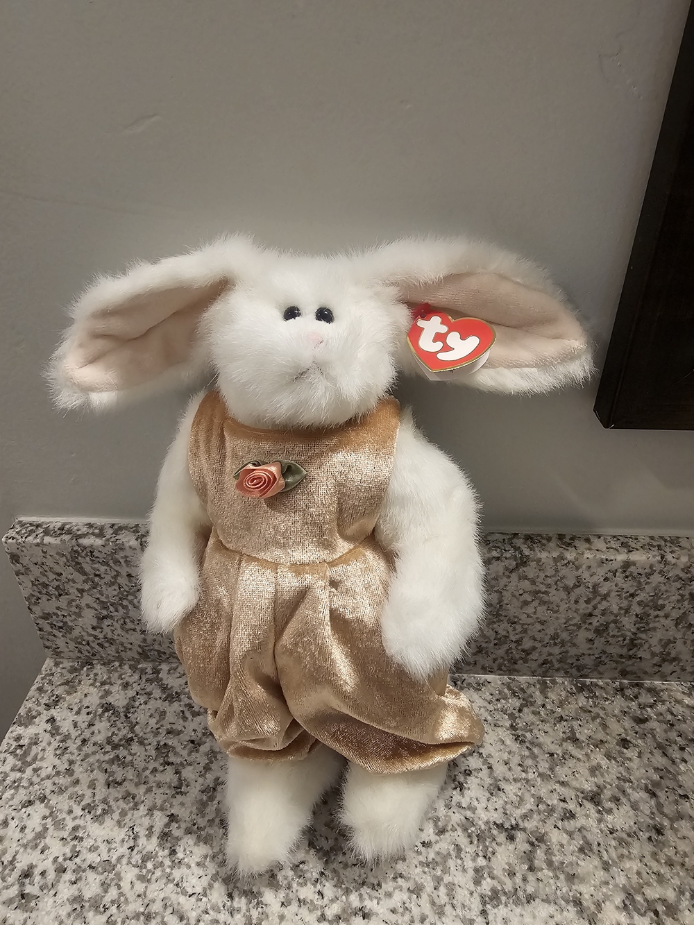 Ty Attic Treasures "Sara" White Bunny